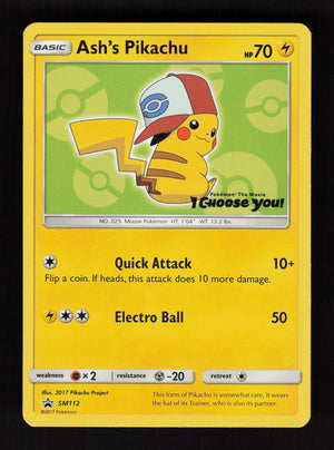 Ash's Pikachu SM112 - SM Promos