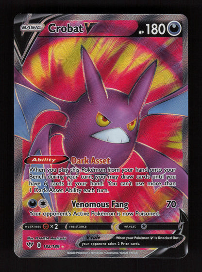 Crobat V 182/189 - Ultra Rare - SWSH03: Darkness Ablaze