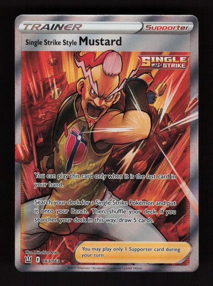 Single Strike Style Mustard 163/163 - Ultra Rare - SWSH05: Battle Styles
