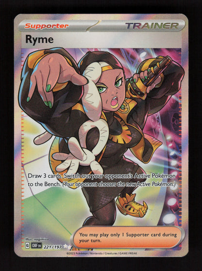 Ryme 221/197 - Ultra Rare - Obsidian Flames