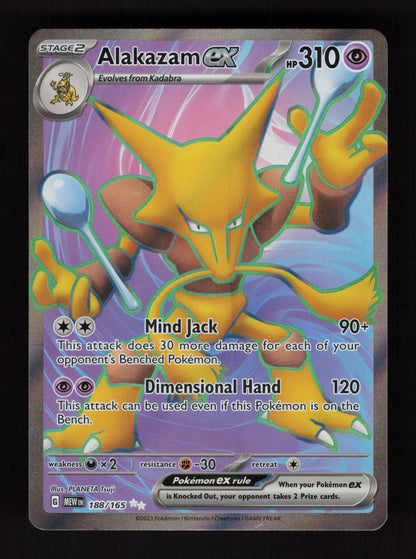 Alakazam ex 188/165 – Ultra Rare - 151 MEW