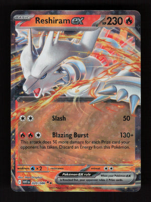 Reshiram ex 020/086 - Double Rare - SV: White Flare