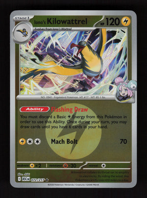 Iono's Kilowattrel 072/217 - Energy Reverse Holo - Ascended Heroes