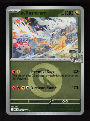 N's Reshiram 154/217 - Energy Reverse Holo - Ascended Heroes