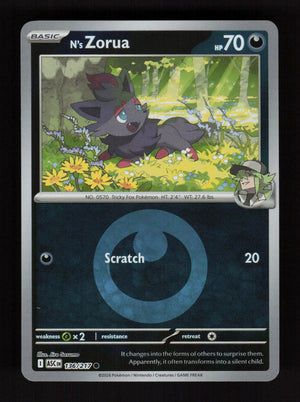 N's Zorua 136/217 - Energy Reverse Holo - Ascended Heroes