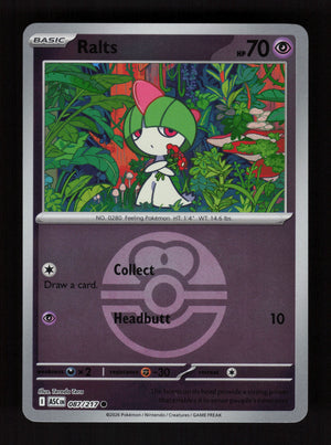Ralts 087/217 - Ball Reverse Holo - Ascended Heroes