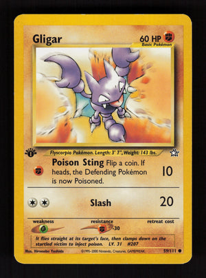 Gligar 059/111 - 1st Edition - Neo Genesis