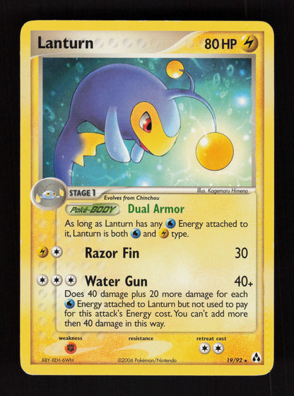 Lanturn 19/92 - Rare - EX Legend Maker