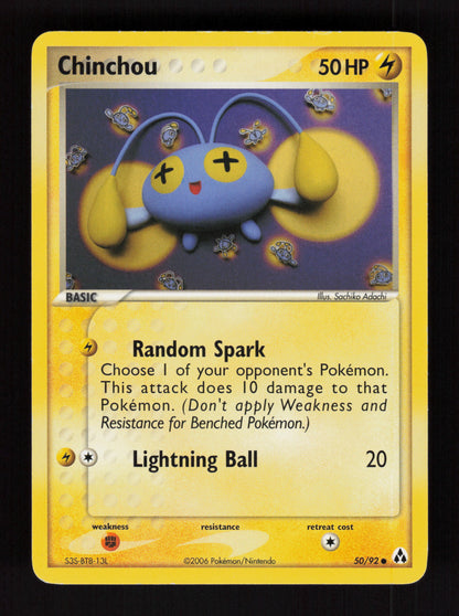 Chinchou 50/92 - EX Legend Maker
