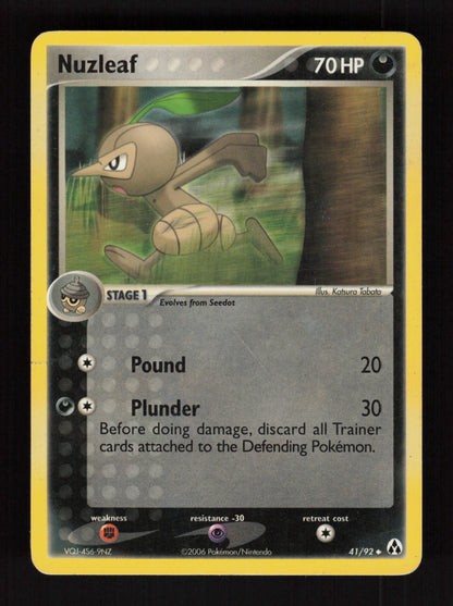 Nuzleaf 41/92 - EX Legend Maker