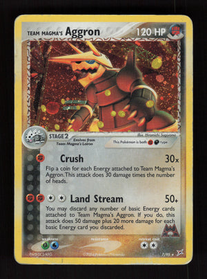 Team Magma's Aggron 7/95 - Holo Rare - Team Magma vs Team Aqua