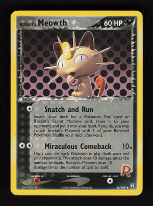 Rocket's Meowth 46/109 - Team Rocket Returns
