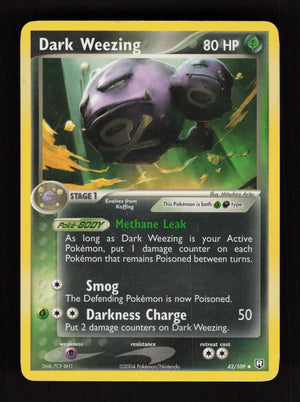 Dark Weezing 42/109 - Team Rocket Returns