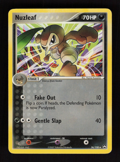 Nuzleaf 36/108 - EX Power Keepers