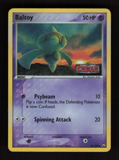 Baltoy 44/108 - Reverse Holo - EX Power Keepers