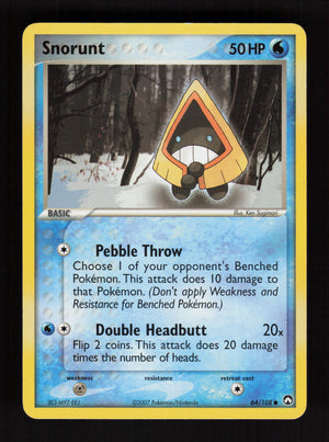 Snorunt 64/108 - EX Power Keepers