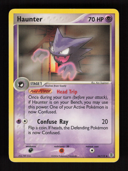 Haunter 34/112 -  FireRed & LeafGreen