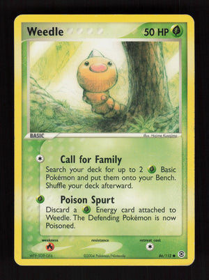 Weedle 86/112 - FireRed & LeafGreen