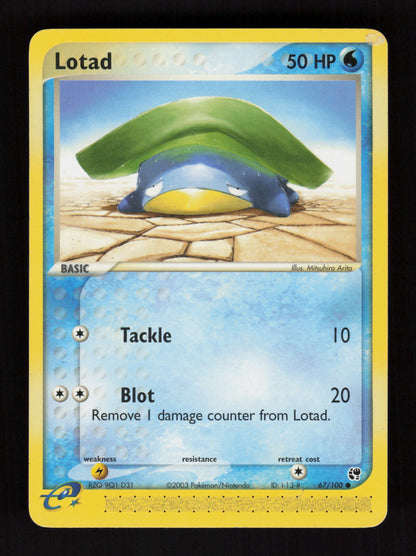 Lotad 67/100 - Sandstorm