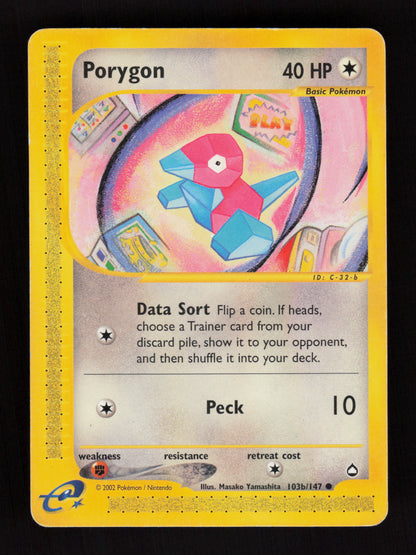 Porygon 103b/147 - Aquapolis