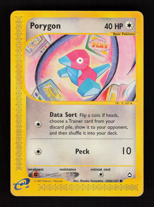 Porygon 103b/147 - Aquapolis