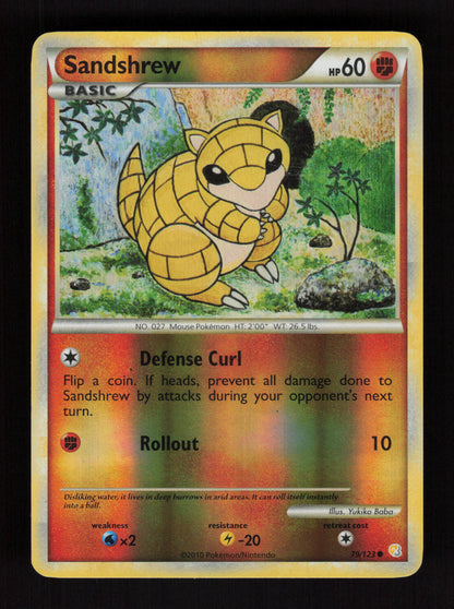 Sandshrew 79/123 - Reverse Holo - HeartGold SoulSilver
