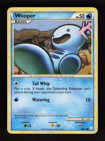 Wooper 88/123 - HeartGold SoulSilver
