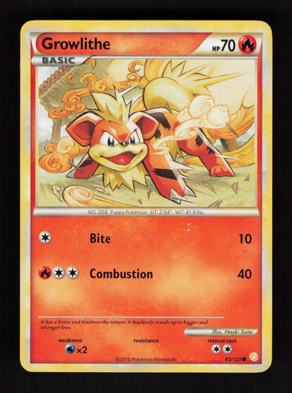 Growlithe 65/123 - HeartGold SoulSilver