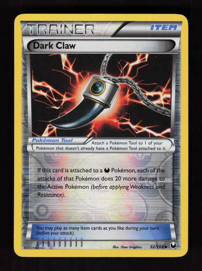 Dark Claw 92/108 - Reverse Holo - Dark Explorers