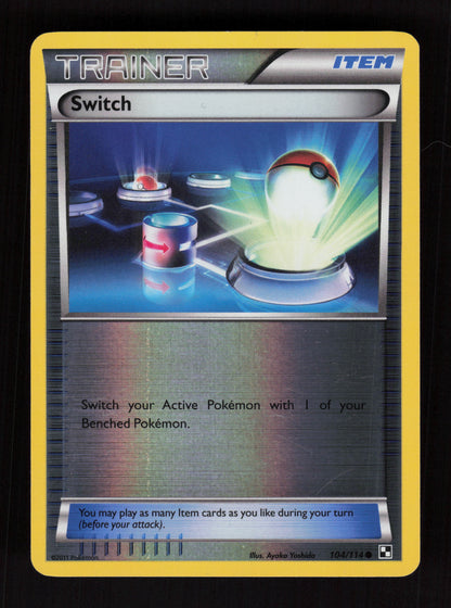 Switch 104/114 - Reverse holo - Black & White
