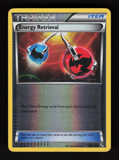Energy Retrieval 92/114 - Reverse holo - Black & White