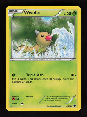 Weedle 1/116 - Plasma Freeze