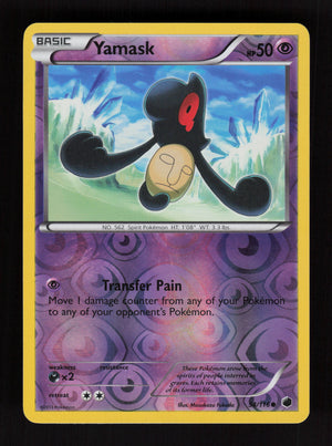 Yamask 54/116 - Reverse Holo - Plasma Freeze