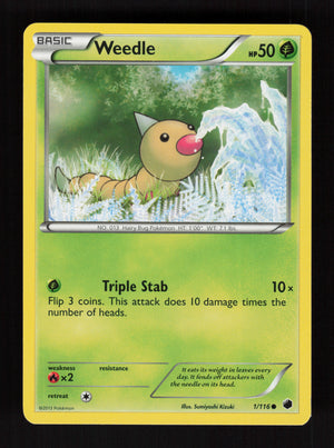 Weedle 1/116 - Plasma Freeze