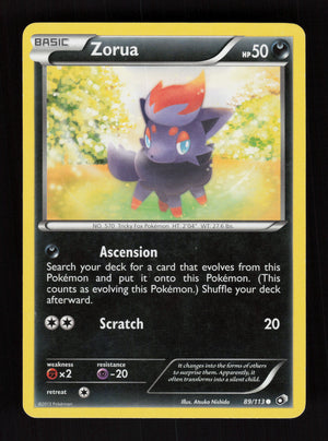 Zorua 89/113 - Legendary Treasures
