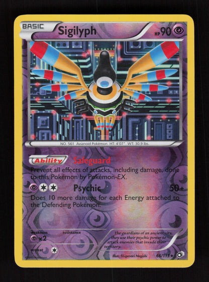 Sigilyph 66/113 - Reverse Holo - Legendary Treasures