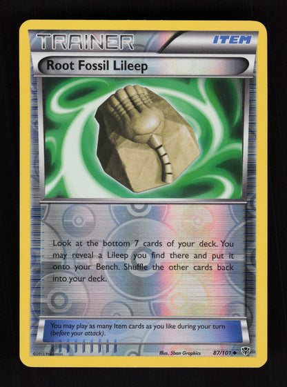 Root Fossil Lileep 87/101 - Reverse Holo - Plasma Blast