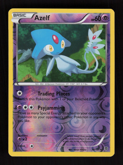 Azelf 38/101 - Reverse holo - Plasma Blast