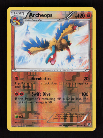 Archeops 54/101 - Reverse Holo - Plasma Blast