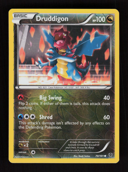 Druddigon 70/101 - Reverse Holo - Plasma Blast