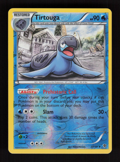 Tirtouga 27/101 - Reverse Holo - Plasma Blast
