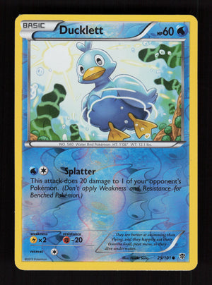 Ducklett 29/101 - Reverse Holo - Plasma Blast