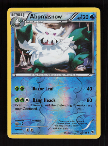 Abomasnow 26/101 - Reverse Holo - Plasma Blast