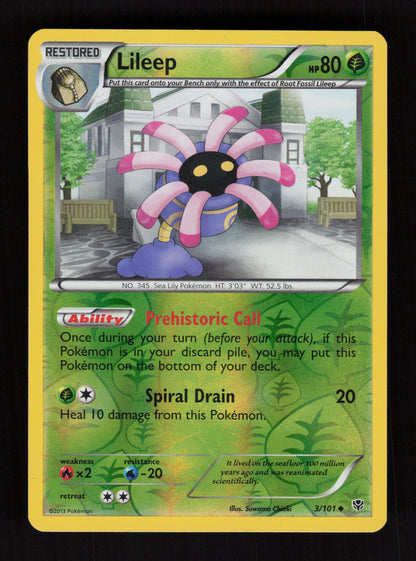 Lileep 3/101 - Reverse Holo - Plasma Blast