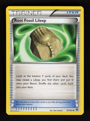 Root Fossil Lileep 87/101 - Plasma Blast