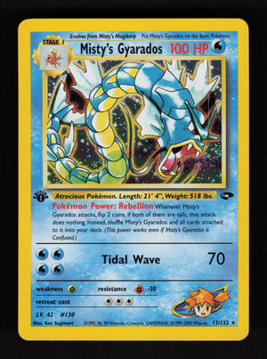 Misty's Gyarados 13/132 - Holo Rare - 1st edition - Gym Challange