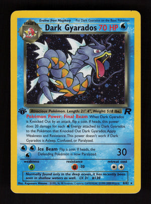 Dark Gyarados 8/82 - Holo Rare - 1st edition - Team Rocket