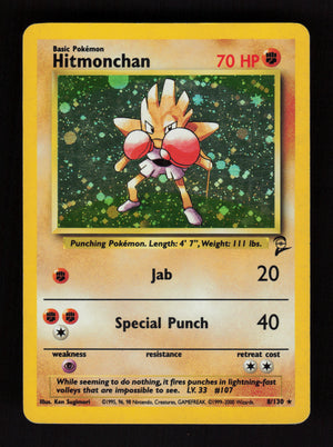 Hitmonchan 8/130 - Holo Rare - Base set 2