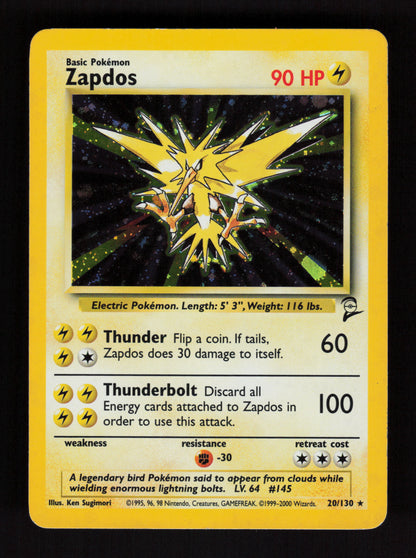 Zapdos 20/130 - Holo Rare - Base set 2