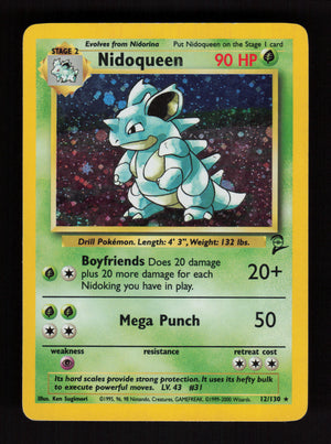 Nidoqueen 12/130 - Holo Rare - Base set 2